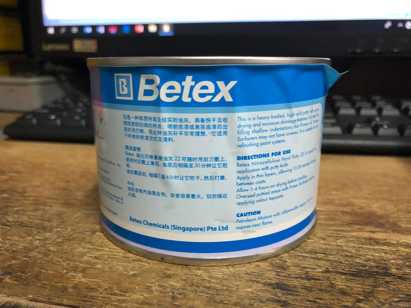 BETEX Hard Putty (GREY 22) 0.5KG | Model : PUTTY-B05 Putty Betex 