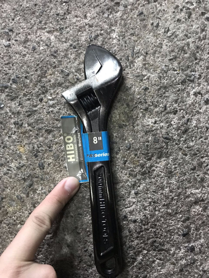 Hibo Black Adjustable Wrench | Sizes : 8", 10", 12", 15", 18", 24" - Aikchinhin
