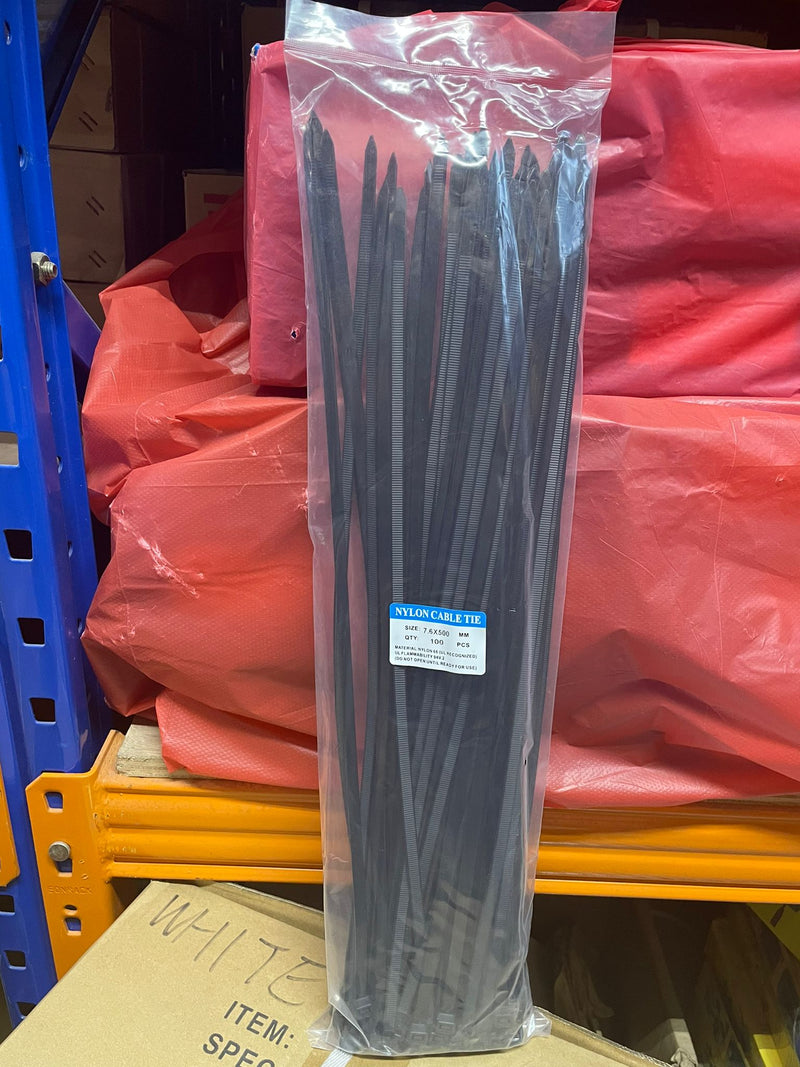 Black Cable Tie 20"X7.6mm | Model : CTB-2076 Wire & Cable Ties Aik chin hin 