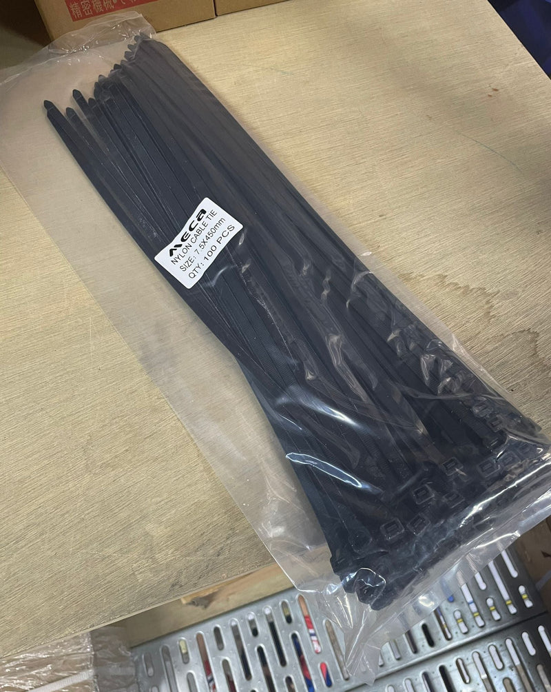 Black Cable Tie | Model: CTB- Aiko 18" x 7.6MM 