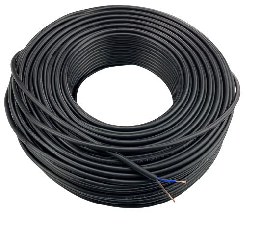 Black PVC Cable 3C x 40(1.0) 35m (Per Roll) | Model : CAB-B3040 PVC Cable Aiko 
