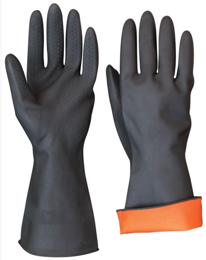 Black Rubber Glove | Model: GLOVE-RB-B Glove Liang li 