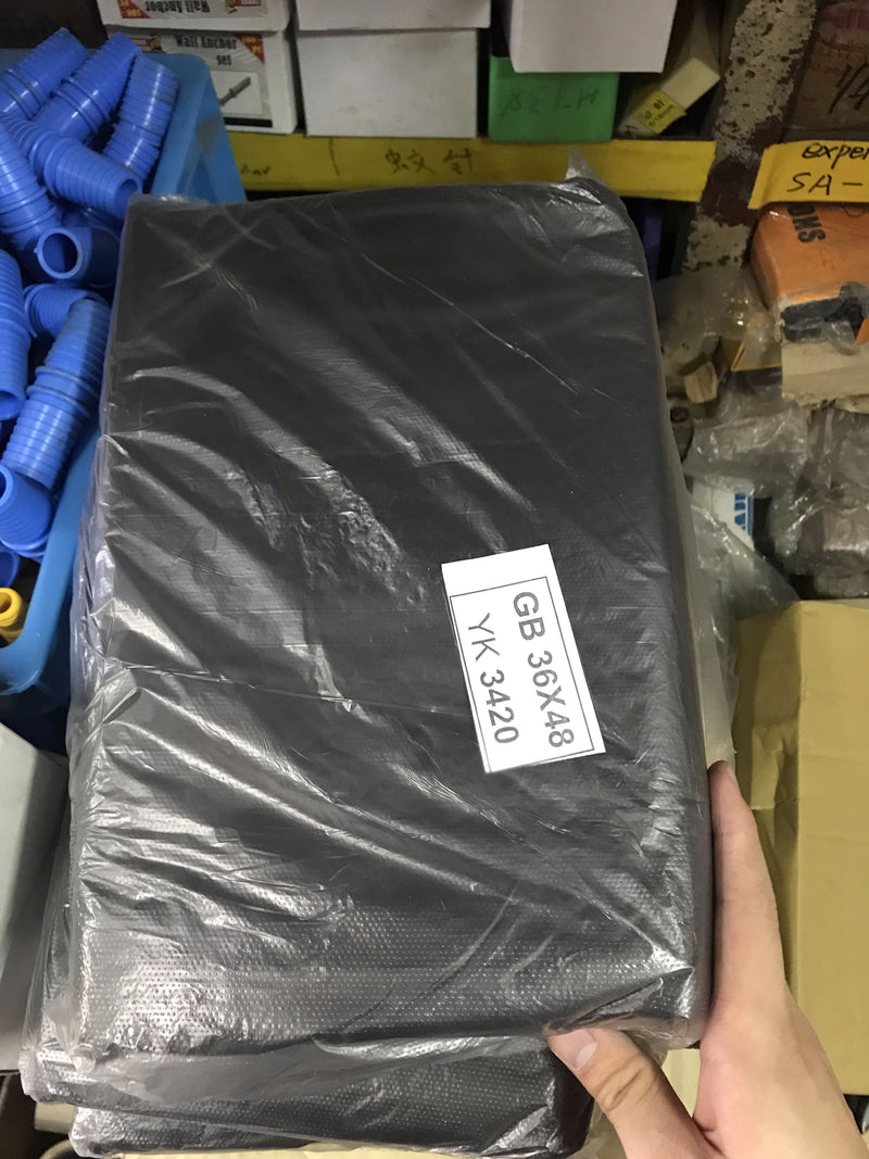 Black Rubbish (Trash) Bag 36" x 48" | 25 - 30 pieces per packet | Model : BAG-3648-G - Aikchinhin