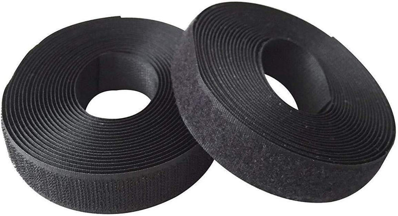 Black/White Velcro Fastener Hook & Loop (25mm X 25m)