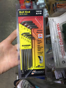 Bondhus 1/16-1/4" 10Pc Chrome Allen Key Set | Model : 006-004-16938 (16938) Allen Key Set Bondhus 