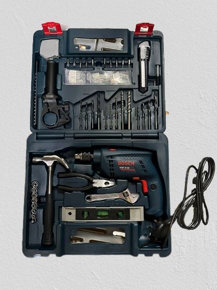 Bosch GSB10RE Professional Impact Drill Set with Hand Tools and Access