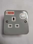 BRITZ 1X13A Metal Socket (Single) | Model : SKT-NM113 Industrial Socket Neiken/Britz 