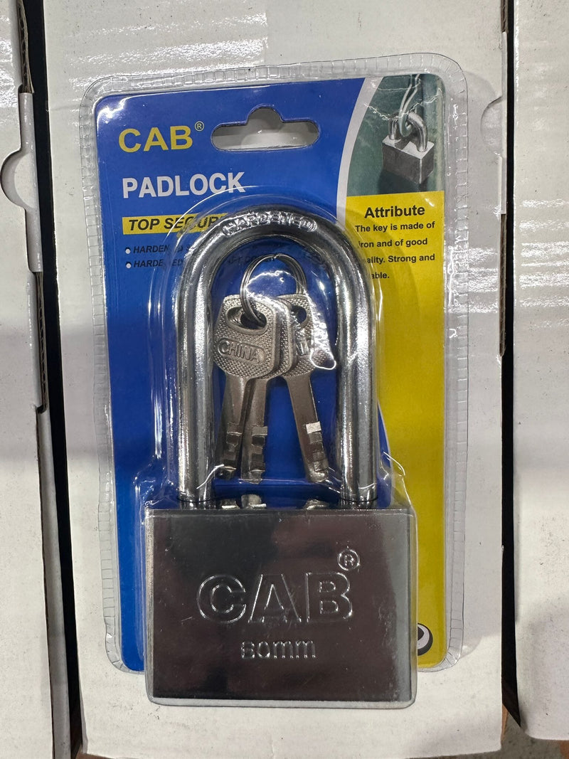 CAB® Long Chrome Padlock 40-60mm | Model : PL-CAB-S Padlock CAB® 60MM 