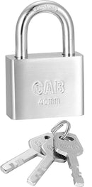 CAB® Short Chrome Padlock 40-60mm | Model : PL-CAB-S Padlock CAB 