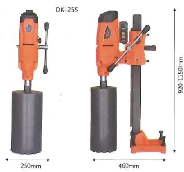 Cayken 10" Industrial Grade Coring Machine (Drill) | Model : DK-250 - Aikchinhin
