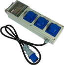 CEE ELCB 3x16A 3way Extension Box ELCB Vistar 