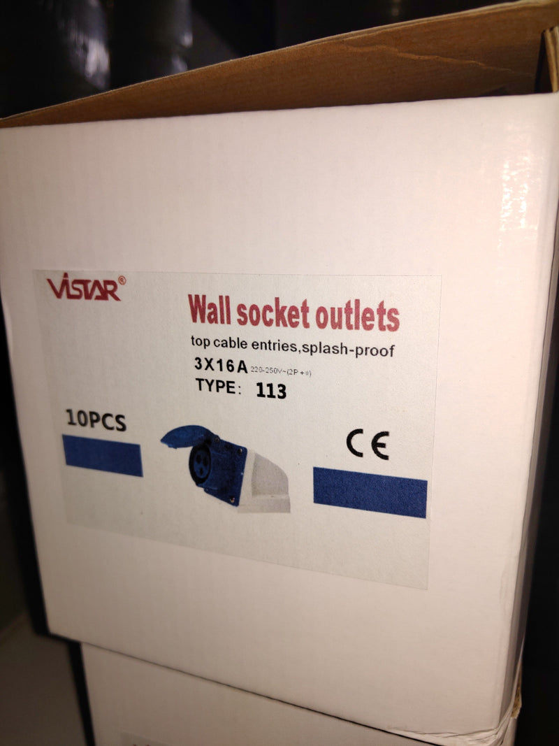 CEE Wall Socket | Model: CEE-W CEE 3PIN 16A 