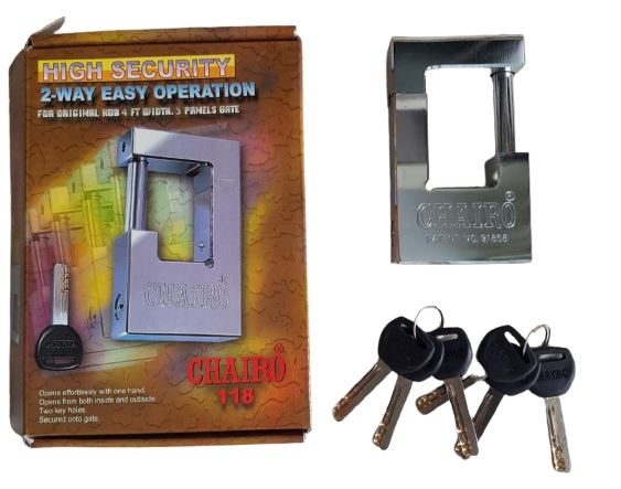 Chairo 118Mm Gate Door Lock | Model : LK-CH-118 Chairo 