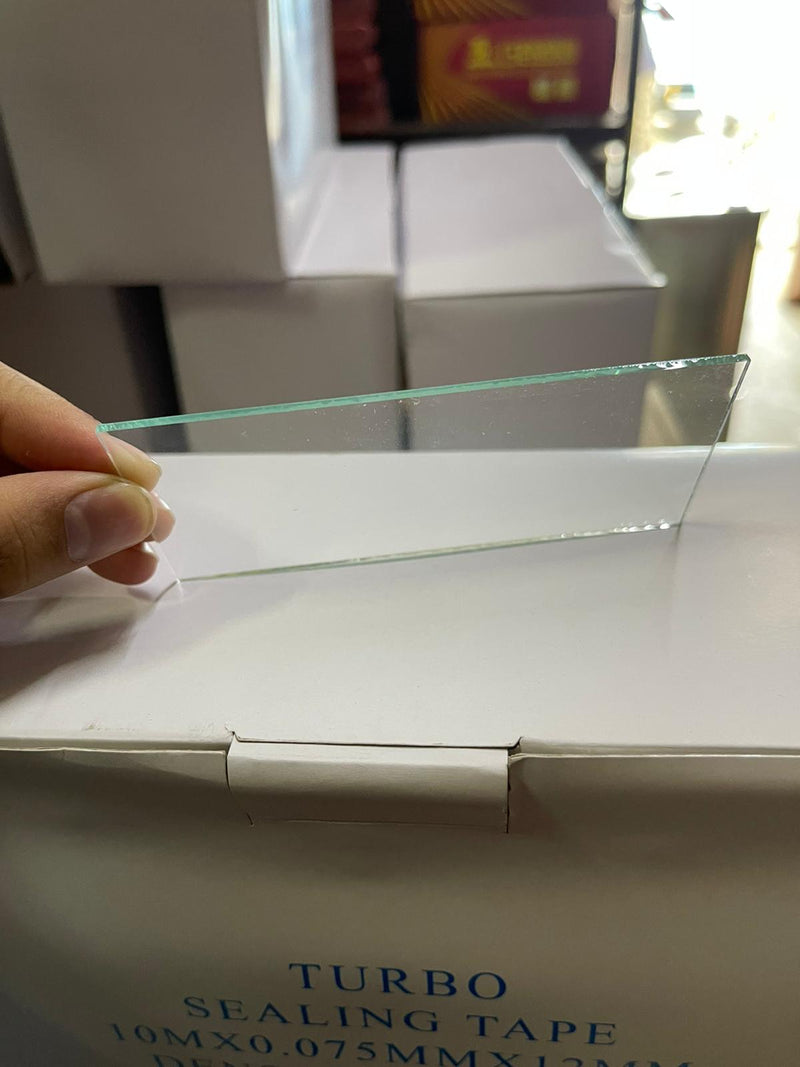 Clear 4"X2" Glass Welding (100Pc/Pkt) | Model : GLASS-C Clear glass Aiko 