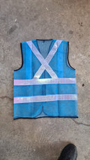 Cross Type Reflective Safety Vest | Colours : Green, Blue, Red Safety Vest Aiko 