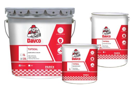 Davco 1L and 5L Clear Acrylic Sealer | Model : DAVCO-TCAS Acrylic Sealer DAVCO-SIKA 