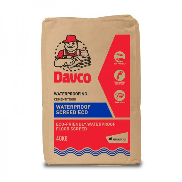 Davco 40kg Waterproof Screed Eco | Model : DAVCO-WSE Floor Screed DAVCO-SIKA 