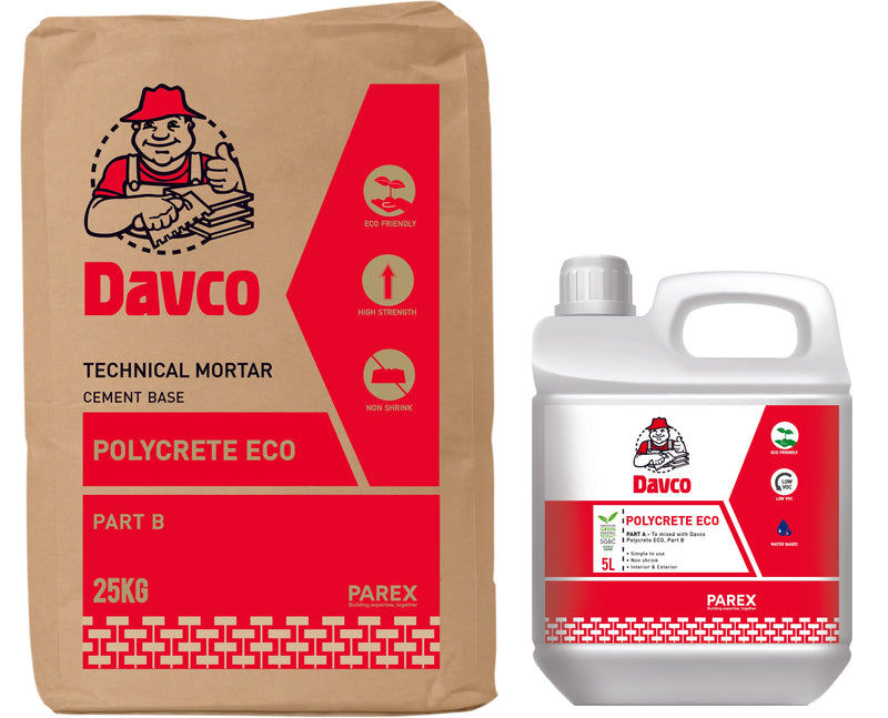 Davco Polycrete Eco Part A + Part B (25kg + 5L) | Model : DAVCO-PE-30KG Polycrete Davco 