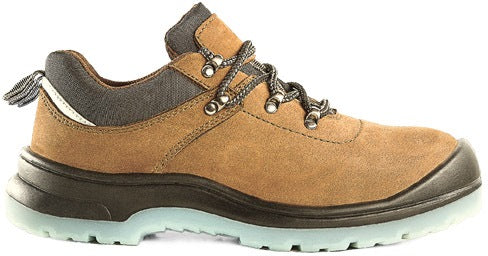 D&D Tanned Low Cut & Laced Weather proof Safety Shoe | Model : 9838 | UK Sizes : #4, #5, #6, #7, #8, #9, #10, #11