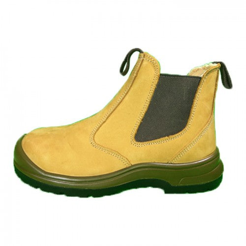 D&D Yellow Mid Cut & Elastic Premier Safety Shoe | Model : 8828 | UK Sizes : #6, #7, #8, #9, #10, #11