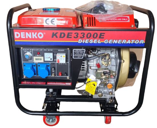 Denko Diesel Generator Kde3300E 3.0 kW 230V 50Hz Without Battery | Model : KDE3300E Diesel Generator Denko 