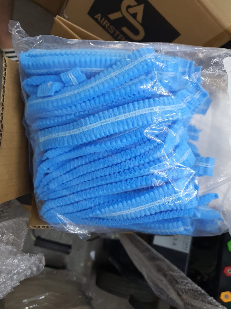 Disposable Hair Net 100 Pc/Pkt (Blue, White) Hair Net Aiko 
