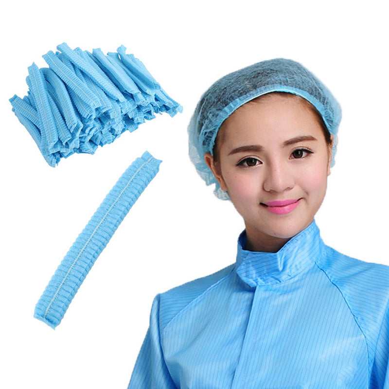 Disposable Hair Net 100 Pc/Pkt (Blue, White) Hair Net Aiko 