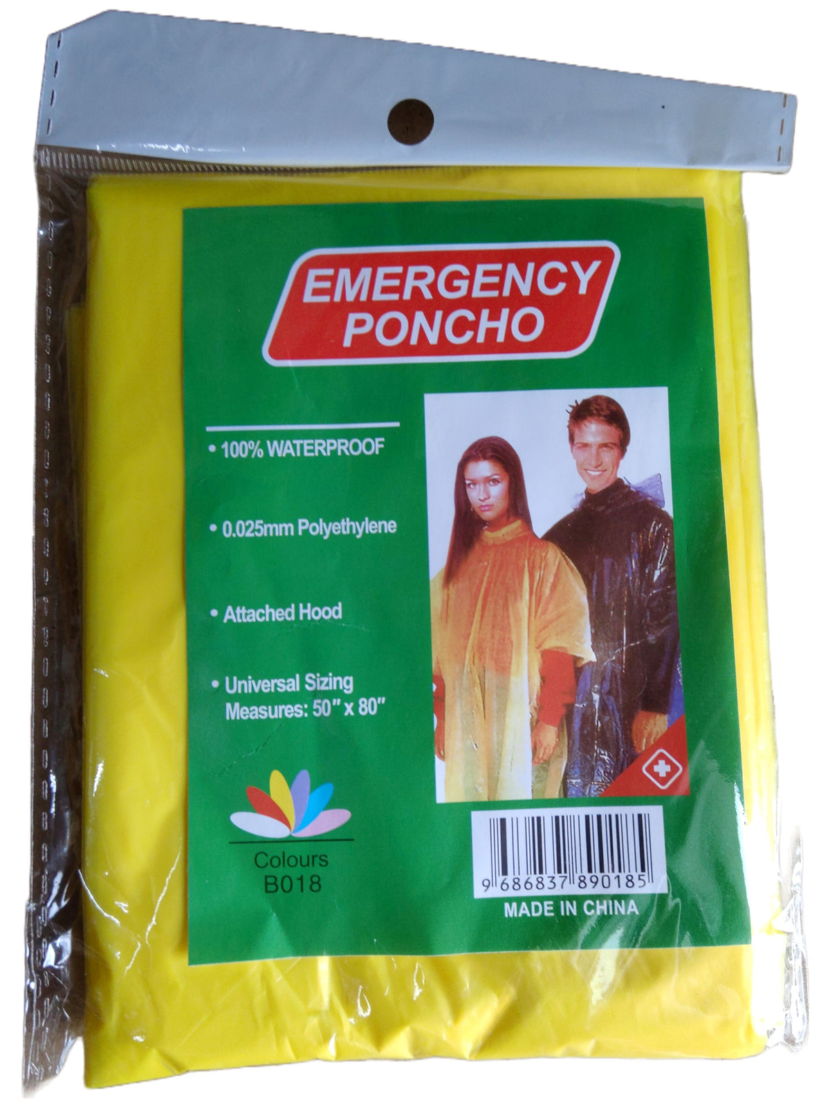 Disposable Poncho Rain Coat Waterproof 50