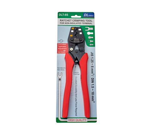 DL Tools 6mm2 Ratchet Crimping Tool for Non-Insulated Terminal | Model : CT2-DLT-6S (DLT-6S) Ratchet Crimping Tool DL Tools 