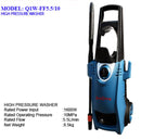 Dong cheng 220V High Pressure Washer 220V 50Hz 1600W 10Mpa (NO WARRANTY)| Model : D-Q1WFF5.5/10 High Pressure washer Dong Cheng 