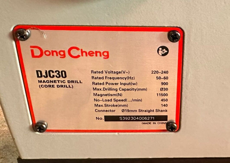 Dong Cheng Magnetic Drill 220V (No Warranty)