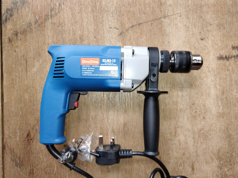 DONGCHENG 500w 13mm (1/2") Electric Impact Drill (Reversed) (No Warranty) | Model: D-J1ZFF0313 Impact Drill DONGCHENG 