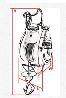 Duke Winch 230V , 500kg, 6mm x 40m Electric Mini Wire Rope Winch TH Series | Model : WIN-DU500TH Winch Duke 