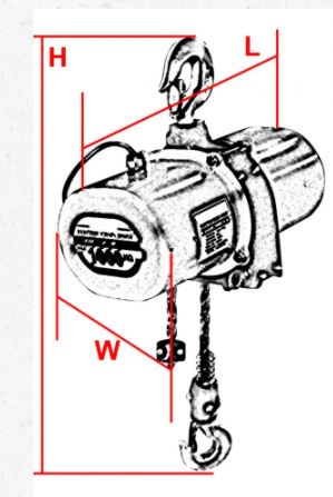 Duke Winch 415V, 1 Ton, 6m, (1-Fall) Electric Chain Hoist | Model : WIN-DU905 Chain Hoist Duke 