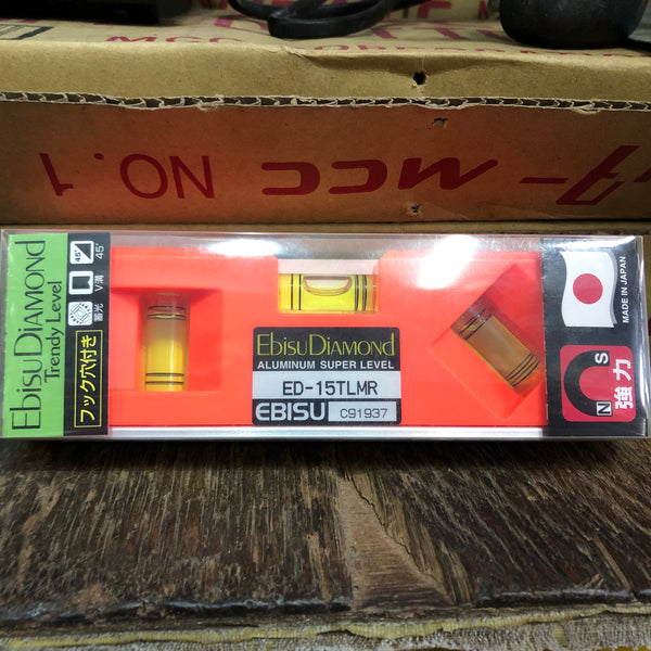 Ebisu Diamond 150mm Made in Japan Magnetic Level with 3 sides | ED-15T