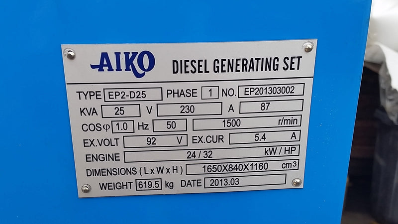 Eksa 230V Desiel Welding&Generating Set | Model : EP2-D25 Desiel Welding&Generating aiko 