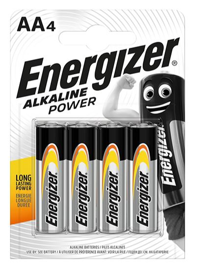 Energizer Alkaline Battery AA (4Pc) | Model : BAT-E91-BP4 Alkaline Battery Energizer 