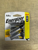 Energizer Alkaline Battery AA (6PC) | Model: BAT-E91-BP6 Alkaline Battery Energizer 