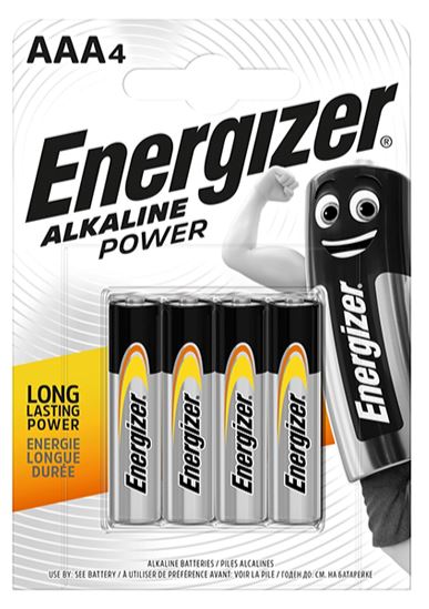 Energizer Alkaline Battery AAA (4Pc) | Model : BAT-E92-BP4 Alkaline Battery Energizer 