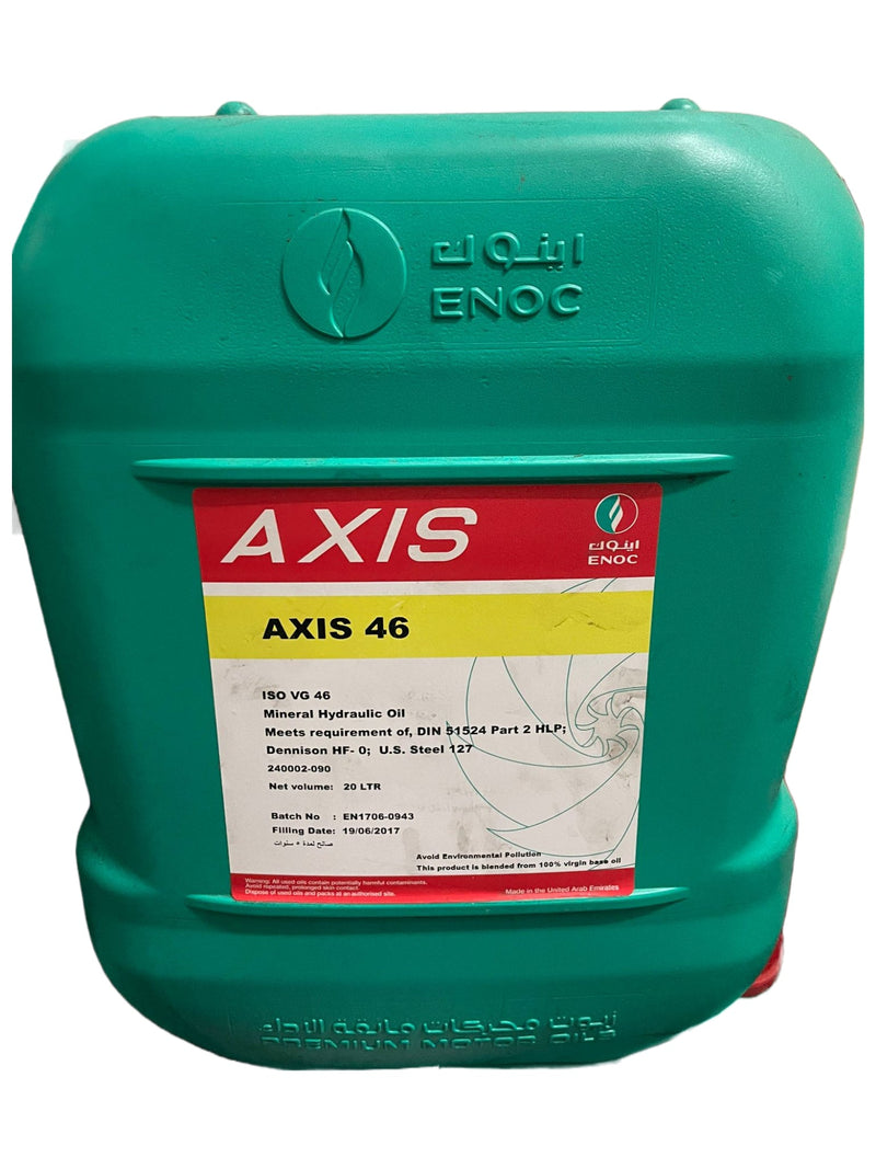 Enoc Axis 46 Hydraulic Oil 20L | Model: OIL-E4620 Hydraulic Oil Enoc 