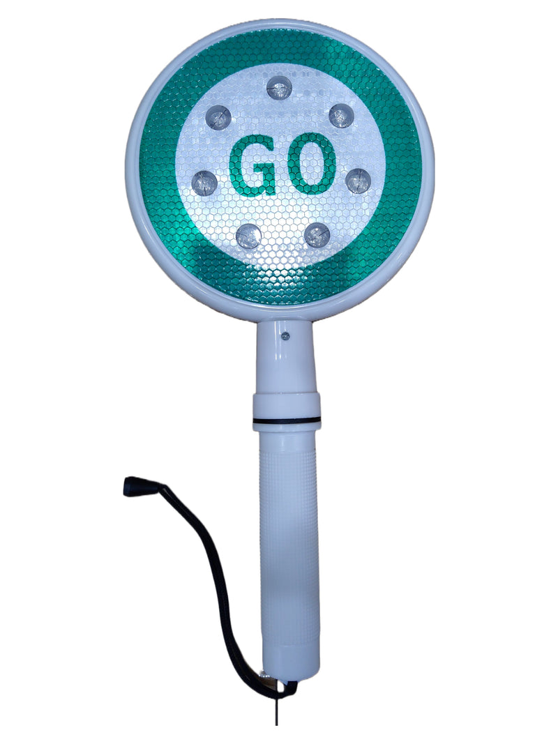 Flashing Led Stop & Go Plate Sign (Green & Red) | Model: SIGN-7451 Aiko 
