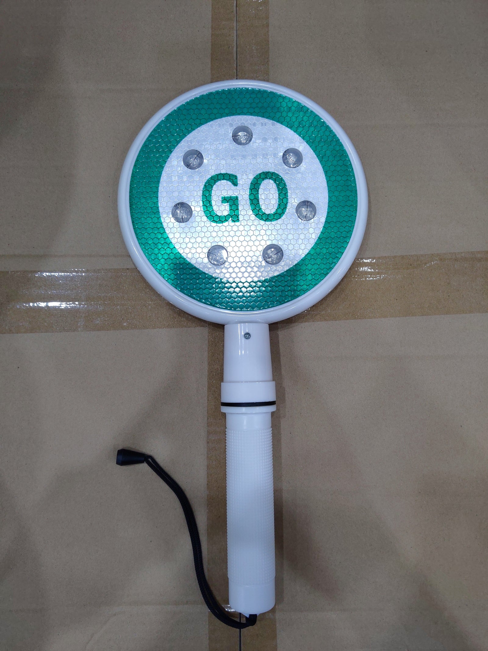 Flashing Led Stop & Go Plate Sign (Green & Red) | Model: SIGN-7451