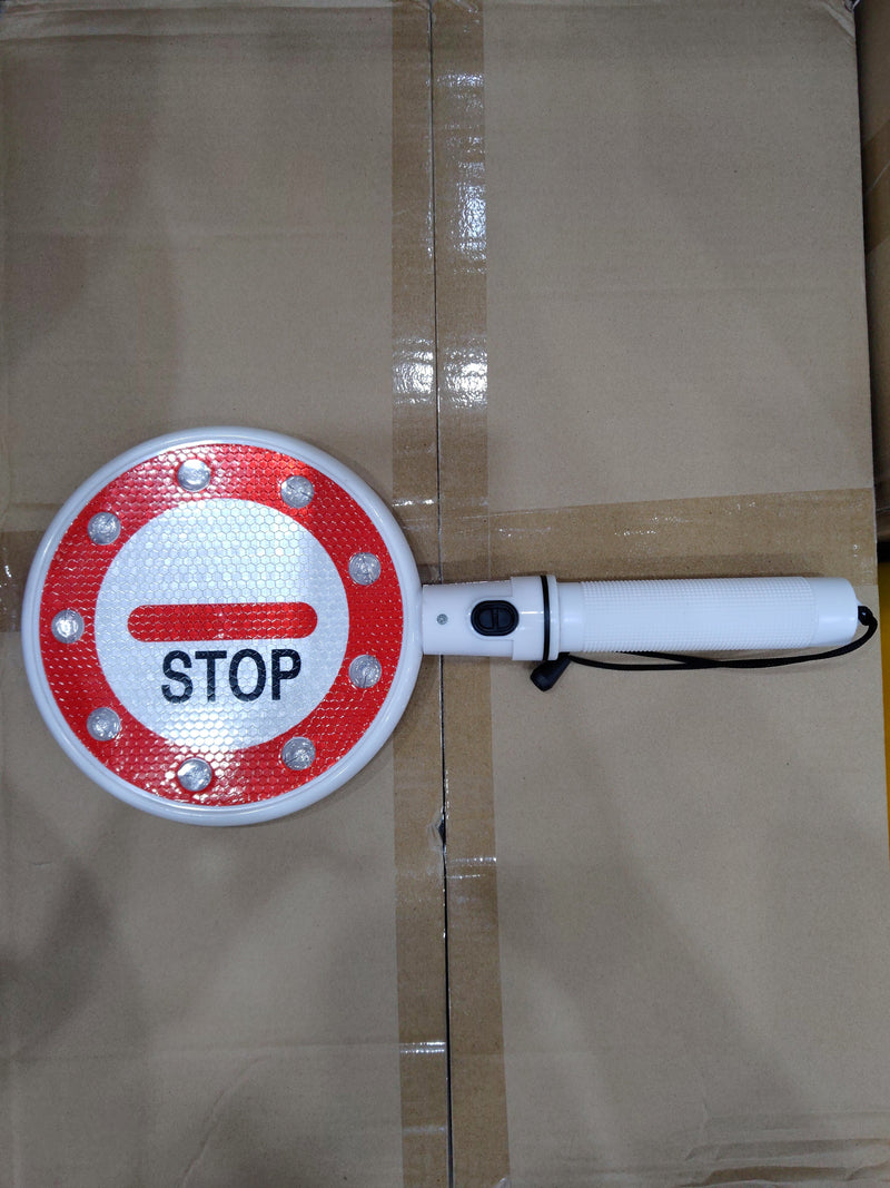 Flashing Led Stop & Go Plate Sign (Green & Red) | Model: SIGN-7451 Aiko 