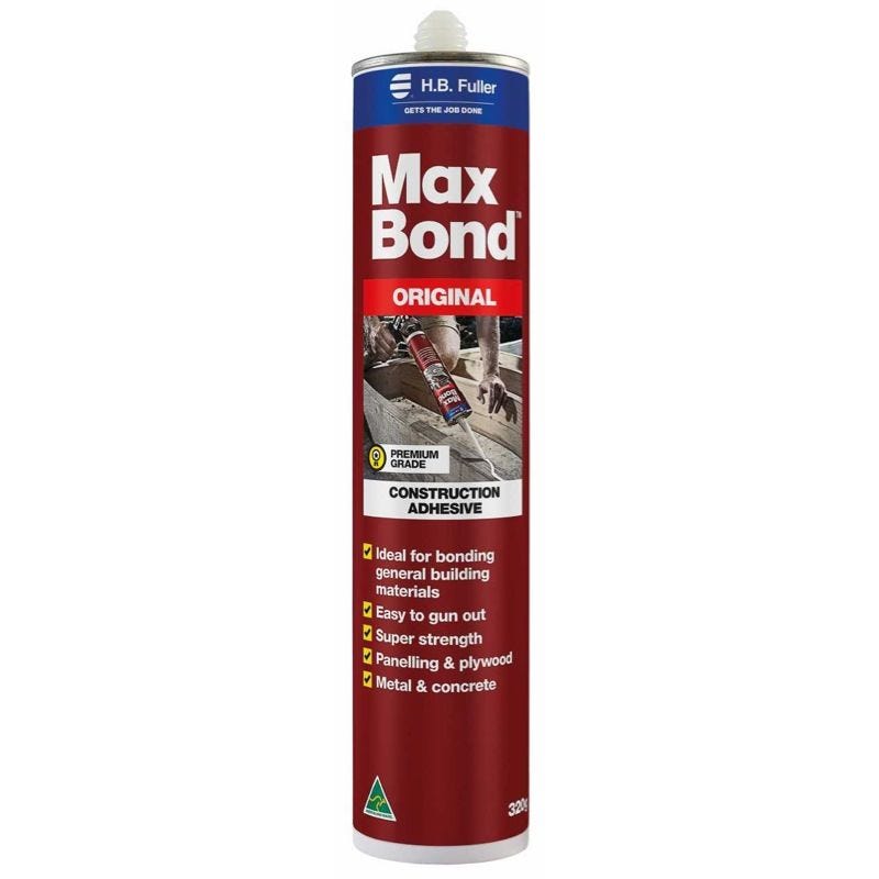 Fuller Maxbond Construction Adhesive 320g Adhesive Maxbond 