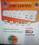 FYM Extension Socket 4 Way 6M With 4 USB PORT | Model : ESK-F4W6M-USB Extension Socket FYM 