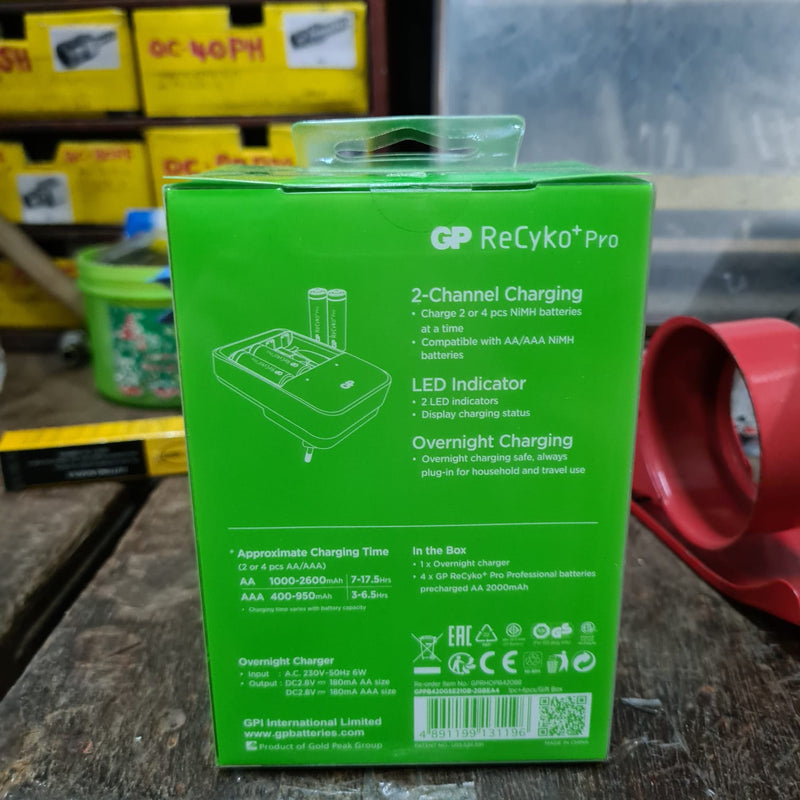 GP ReCyko Overnight Charger | Model : CH-GP-PRO Battery GP 