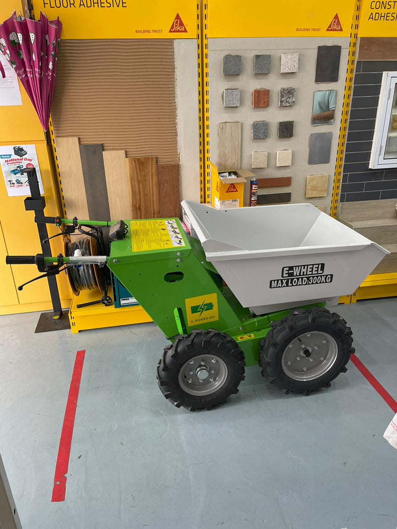 Green 300kg 48V Electric Mini Dumper with LCD Display | Model : KT-MD300E Mini Dumper Dumper 