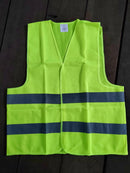 Green Safety Vest with words at back, Wording : Banksman, Fire Watchman, Lifting Supervisor, Rigger/Signal man, Security, Signal man, Traffic Controller | Model: VEST-G- Safety Vest Aiko Short Sleeve Size XL 