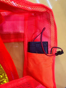 Green/Red LED Reflective Safety Vest (Free Size,16 Led Without Logo) | Model: VEST- Aiko 