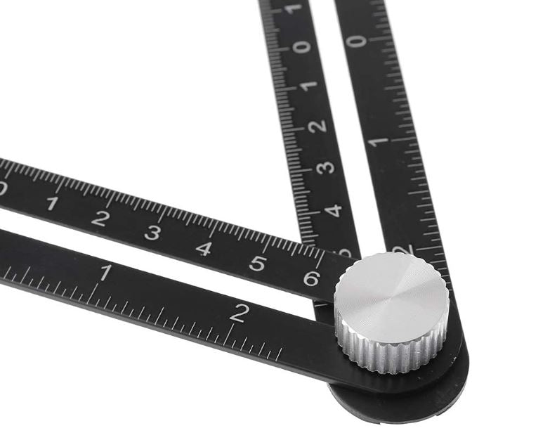 Hexagon Fold Ruler With Tile Holder Locator | Model : CM0921001 Ruler Crownman 
